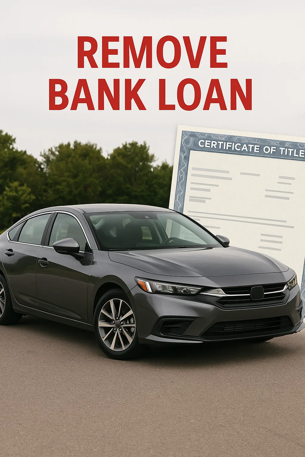Remove a Paid-Off Bank or Lender from Your California Vehicle Title — Fast!